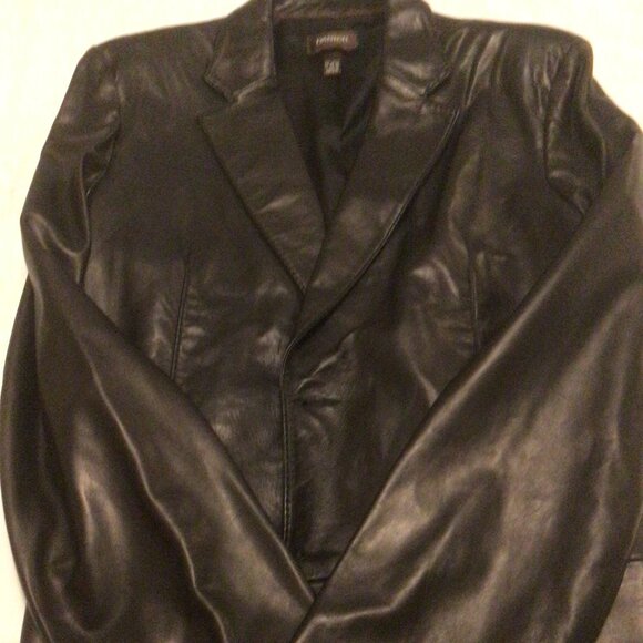 Men's Genuine Leather Sport's Jacket Black Lambskin Made in Canada XXL - Picture 5 of 12